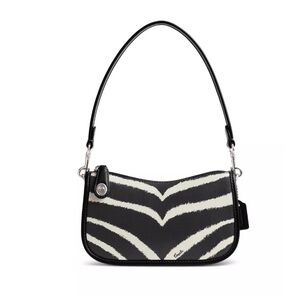 NWT! COACH Swinger 20 Zebra Print Shoulder Bag